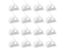 Pacote Com 120 Prendedores De Cabo Autoadesivos De Plástico Branco, Fáceis De Usar.