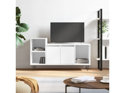 Vidaxl Móvel Para Tv 100x35x55 Cm Derivados Madeira Branco Brilhante