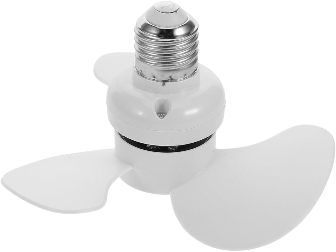 Ventilador De Teto Branco Abs Com Encaixe E27, Soquete E27, Silencioso