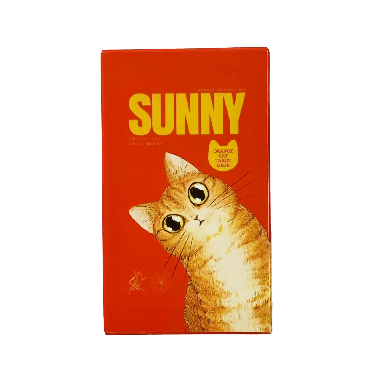 Tarot Gato Laranja Radiante, Versão A, 78 Cartas, O Presente Perfeito Para Amantes De Gatos.