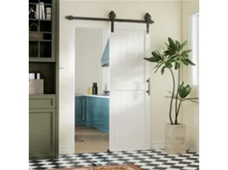 Porta de Correr Com Guias Mdf e Aço Cor Branco 71,5x3,5x213,4 cm Homcom