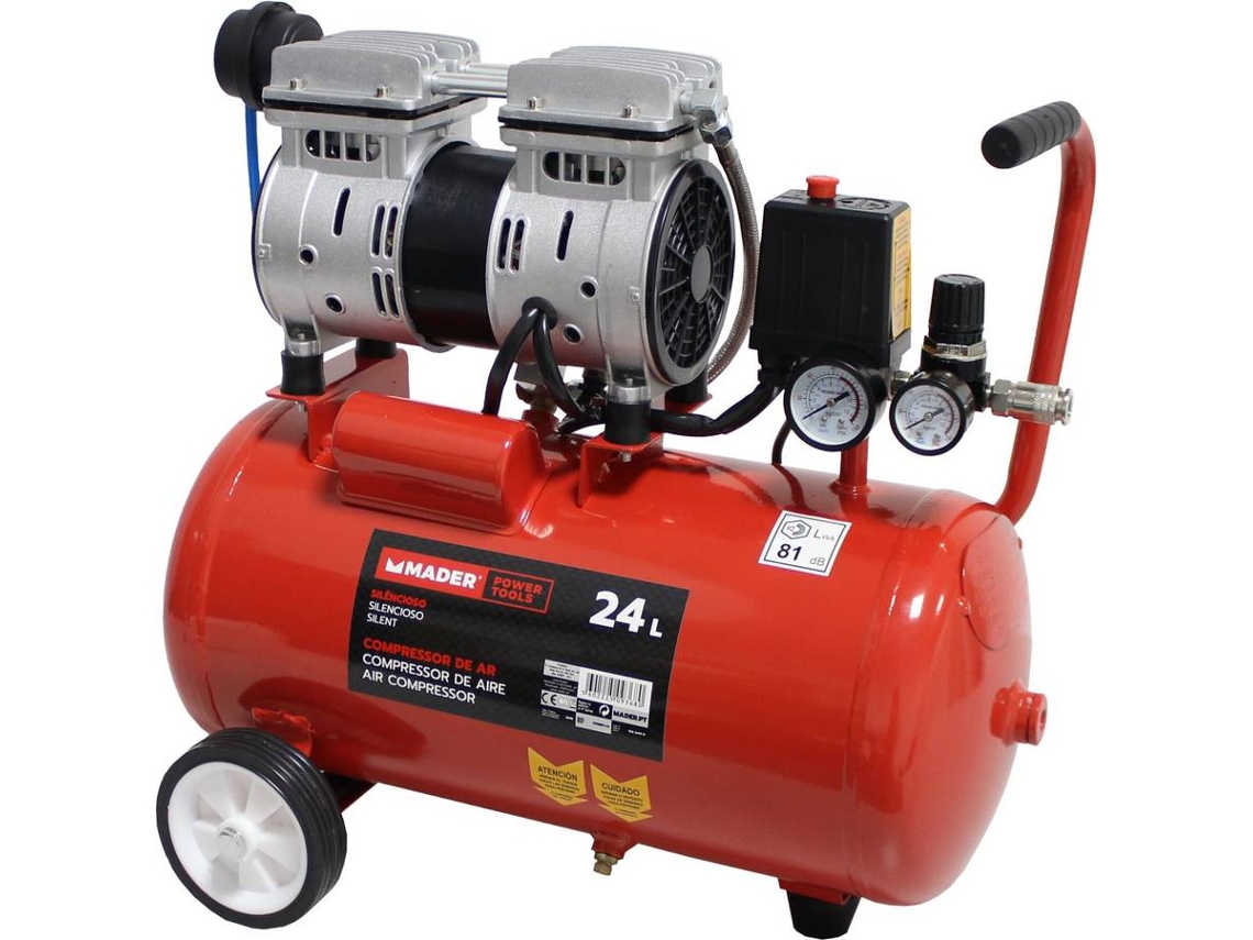 Compressor de Ar Silencioso, 24L, 0.75HP - MADER