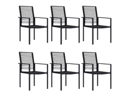 Maison Exclusive - 7 Pcs Conjunto De Jantar Para Jardim