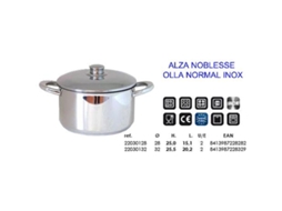 Alza noblesse olla inox 40  altura 22,3 cm litros 27,5 22030040