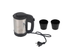 Chaleira elétrica Slowmoose Mini 0,5 L, aço inoxidável, desligamento automático, portátil, chaleira de viagem, 220 V (UE)