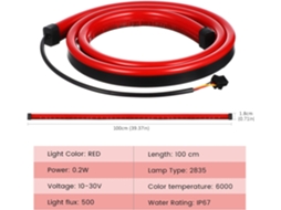 Barra De Luz Traseira Led Alipis Para Reboque, Luzes De Advertência, Ip67, Ampla Compatibilidade, Uso Externo Em