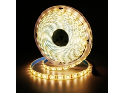 Fita de Led Flexível de 5m com 120 Soquetes, 3000k , Baixa Temperatura de Cor BRILVIBERA (branco Quente)