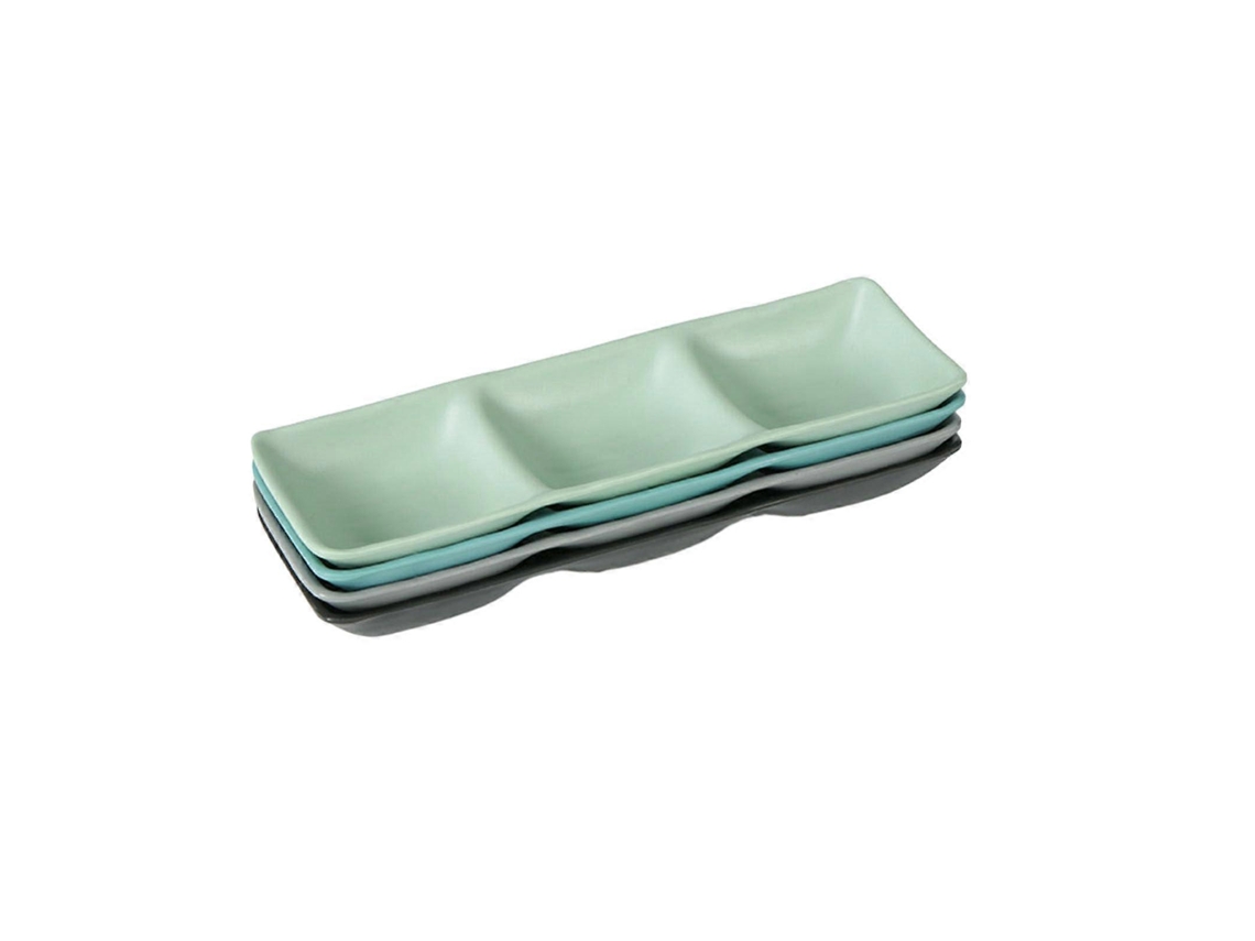 Conjunto De Pratos De Jantar De Cerâmica Em Estilo Nórdico, Próprios Para Micro-ondas E Lava-louças, Com Vários Compartimentos.