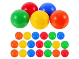 Rebe 25 Bolas de Lotería Abiertas para Sorteos Material Pvc Suministros Festivos 4cm 4x4x4cm