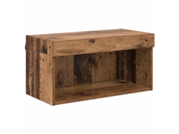 Conjunto 1 Gabinete Para Tv Vidaxl Castanho Derivados De Madeira (60 X 30 X 30 Cm)