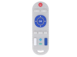 Mali chupeta de Silicone para Bebê Forma Controle Remoto Tv Texturas Botões Vibrantes Bege