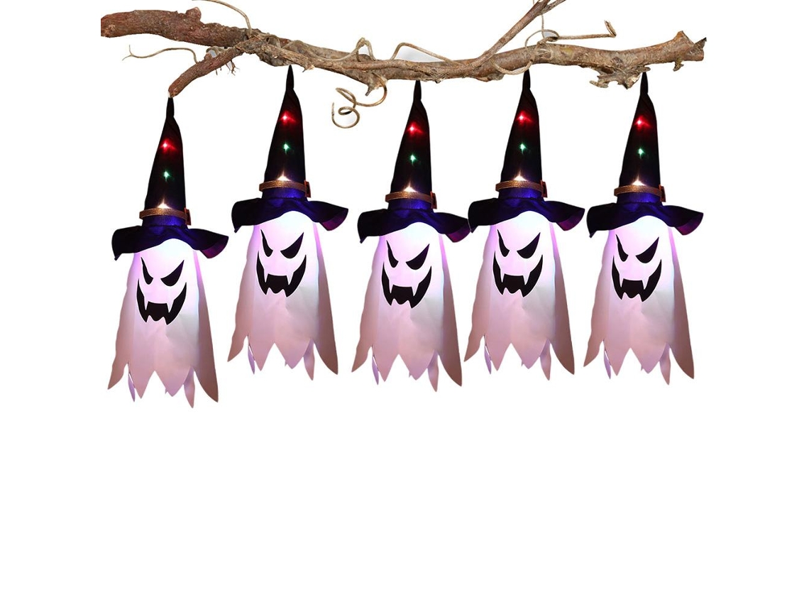 Laxiscreed Luzes De Halloween Com Abóboras E Fantasmas Para Decoração De Festa