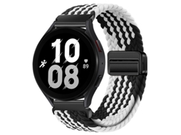 Pulseira de nylon com almofada magnética ZE para Huawei GT 6 GT5 Samsung Galaxy Watch 7, elástica