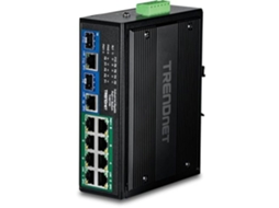 Comutador Industrial Gigabit Trendnet Ti Bg108 10 Portas 400 W Poe Ip50
