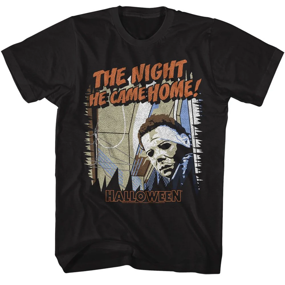 Rockinstone Halloween Movie Cant Hide Black Adult T-shirt Size:xl