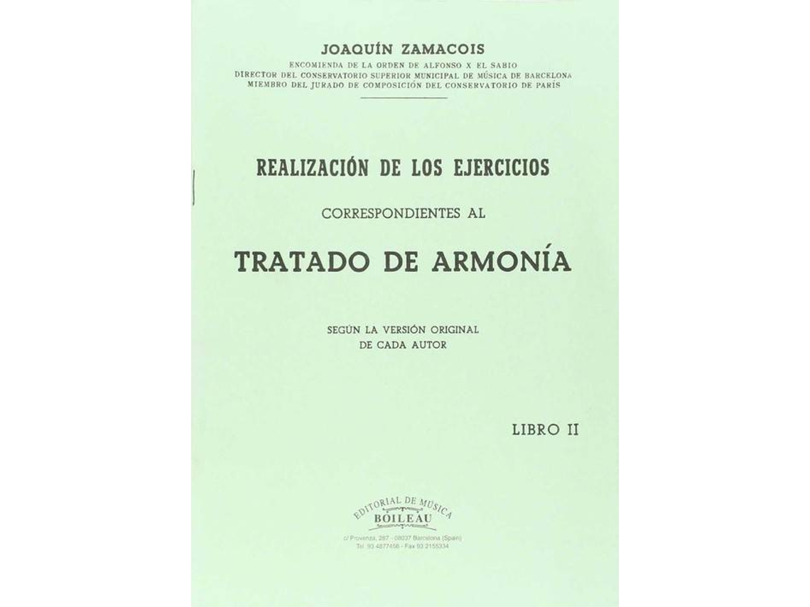 Livro Realización Ejer.Armonía Vol.Ii de Joaquín Zamacois (Espanhol)