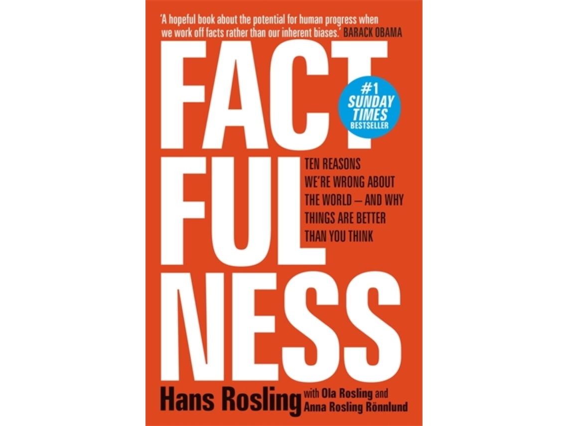Livro Factfulness de Hans Rosling (Inglês)
