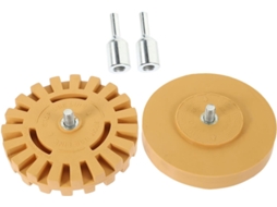 Conjunto De 2 Rodas Borracha Para Remoção Adesivos Automotivos, Com