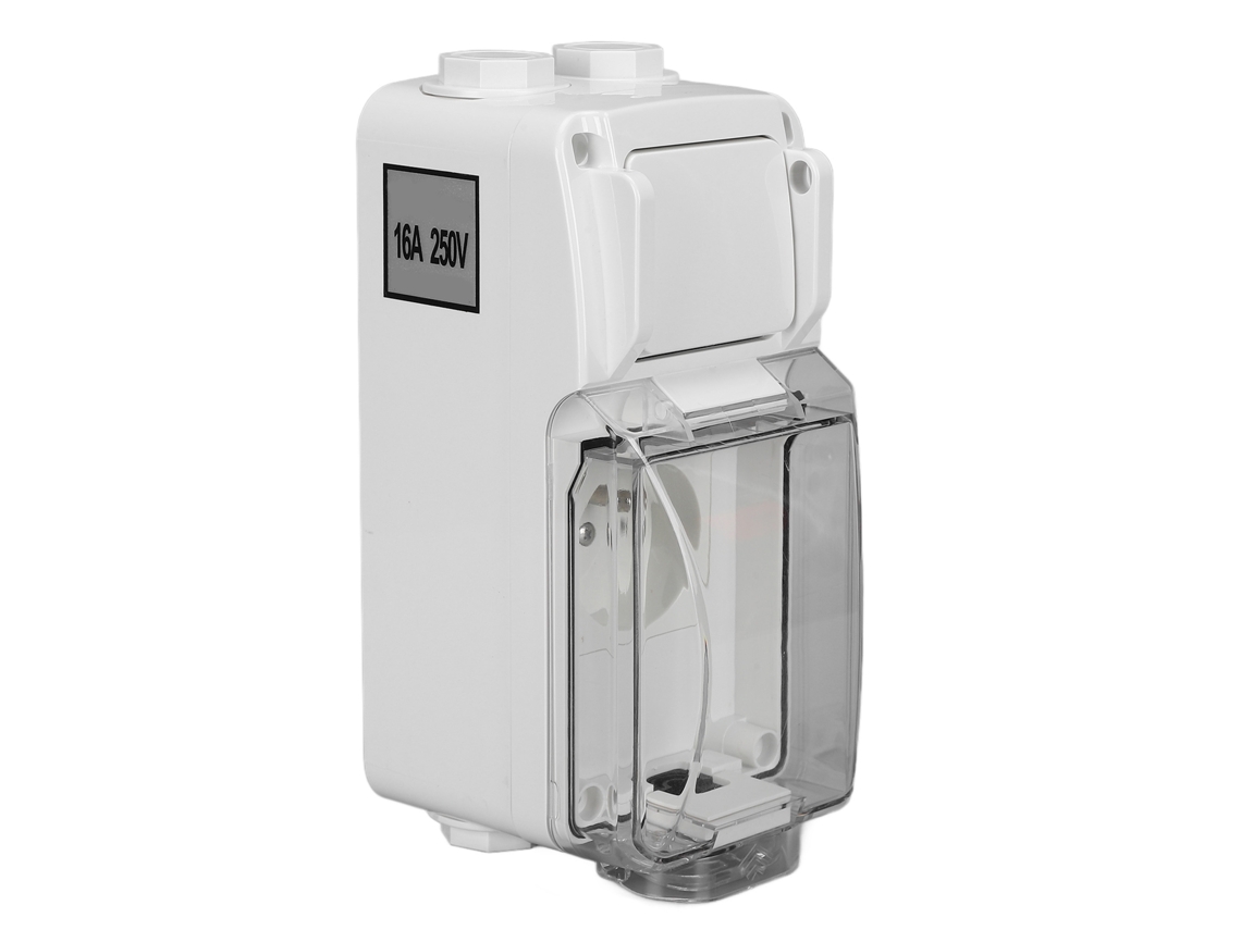 Tomada À Prova D'água Ip66 Com Interruptor Toggle Francês 16a