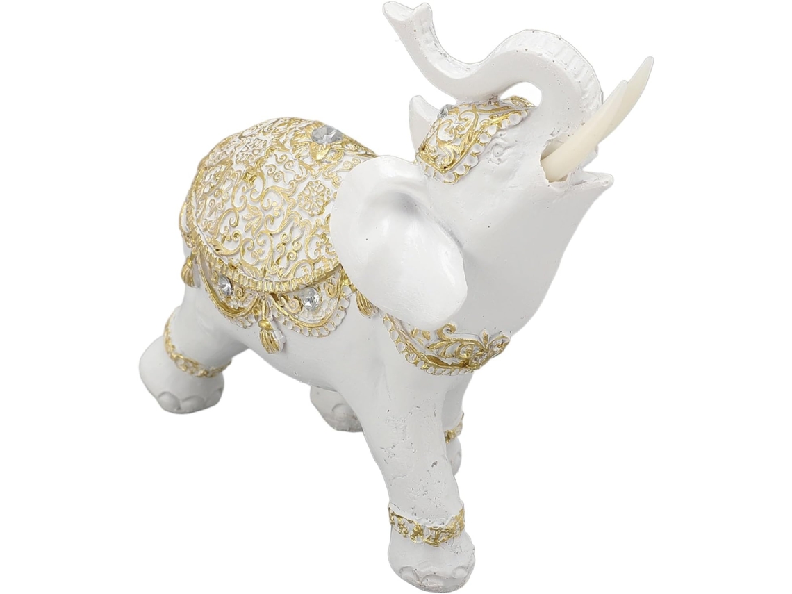 Escultura De Elefante Branco Da Sorte, Estátua De Elefante, Presente Para Mulheres, Estátua Decorati Gokoco