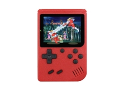 Consola Portátil HEXINYIGJLY Retro 400 Jogos, 3" ecrã, recarregável, ligação TV, 2 jogadores, vermelho
