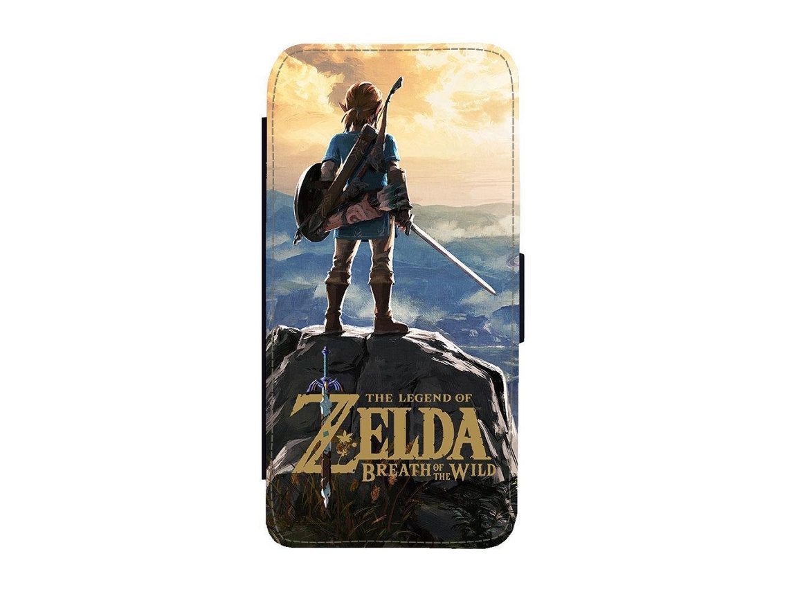 Capa Flip Para Iphone 17 Pro Com Estampa De Zelda Breath Of The Wild