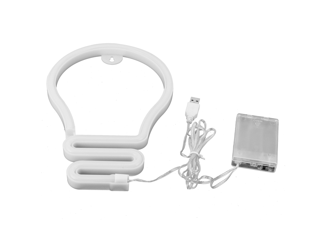 2026 luz de Neón Led em Forma de Lâmpada Colorida para Quarto Festa Natal Casamento, Usb/bateria