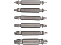 Conjunto De 6 Extratores Parafusos Hss Para Espanados E Fixadores Enferrujados, Kit De Ferramentas Para Furadeira Com