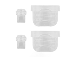 Primerox 2pcs Válvula Bico de Pato e 2pcs Membrana Silicone para Bomba de Leite S18 S21 S23