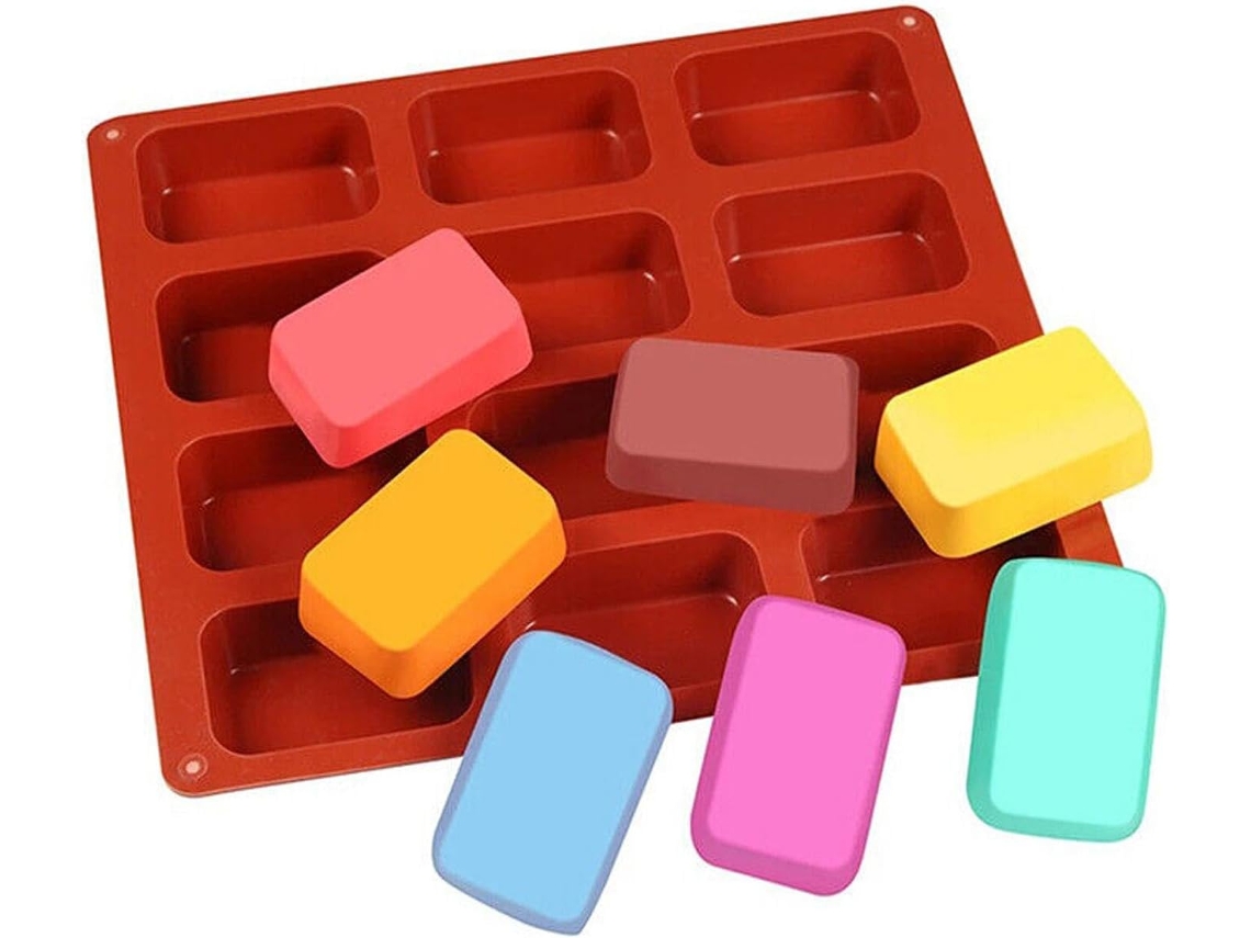 Molde De Silicone Flexível Barras De Chocolate