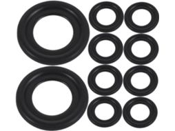 Kit com 10 rodas de vedação para bujão de drenagem de óleo automotivo