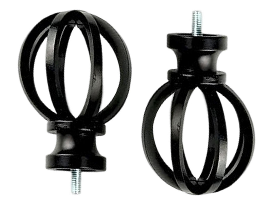 2 Peças De Acabamento Para Varão De Cortina De 5/8 Polegadas,slowmoose