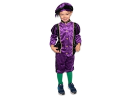 Fato Pietenpak Roxo Preto Para Criança Tamanho 128 Sinterklaas Merkloos