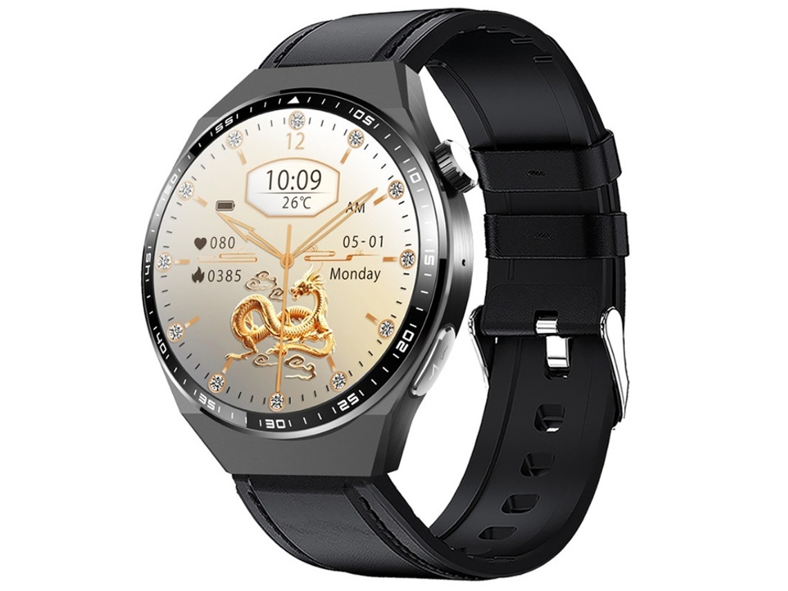 Smartwatch com chamadas Bluetooth, monitoramento não invasivo de glicemia, ECG, alerta SOS, pedômetro e monitoramento esportivo. Melhor que isso!