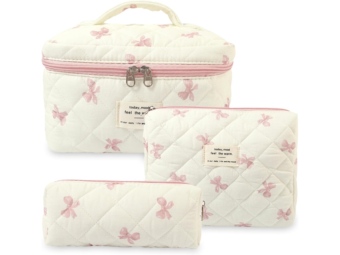 Conjunto 3 Bolsas Algodão Floral