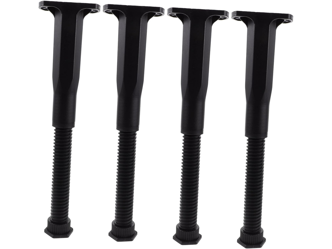 Nuobesty Conjunto De 4 Pés Apoio Ajustáveis Para Estrutura Cama Com Alta Capacidade Carga E Fácil Instalação