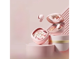 Fones de Ouvido Tws Hifi , Carregamento Rápido, Cancelamento de Ruído, Controles de Toque com Microfone. MDUG (rosa)