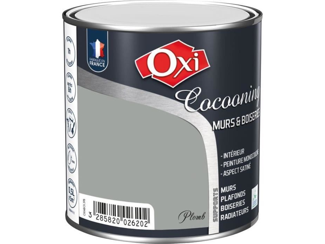 Paredes De Madeira Chumbo Acetinado 0,5l Oxi