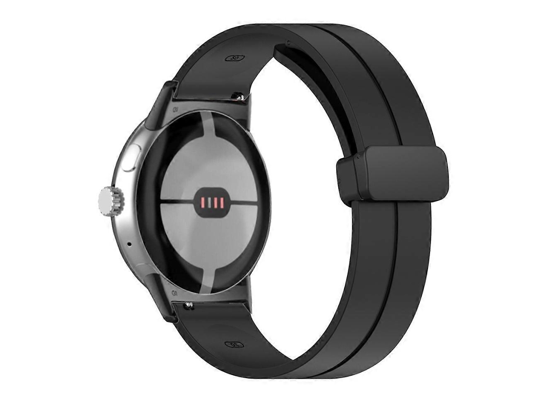 Pulseira De Silicone Dobrável De Cor Sólida Para Google Pixel Watch
