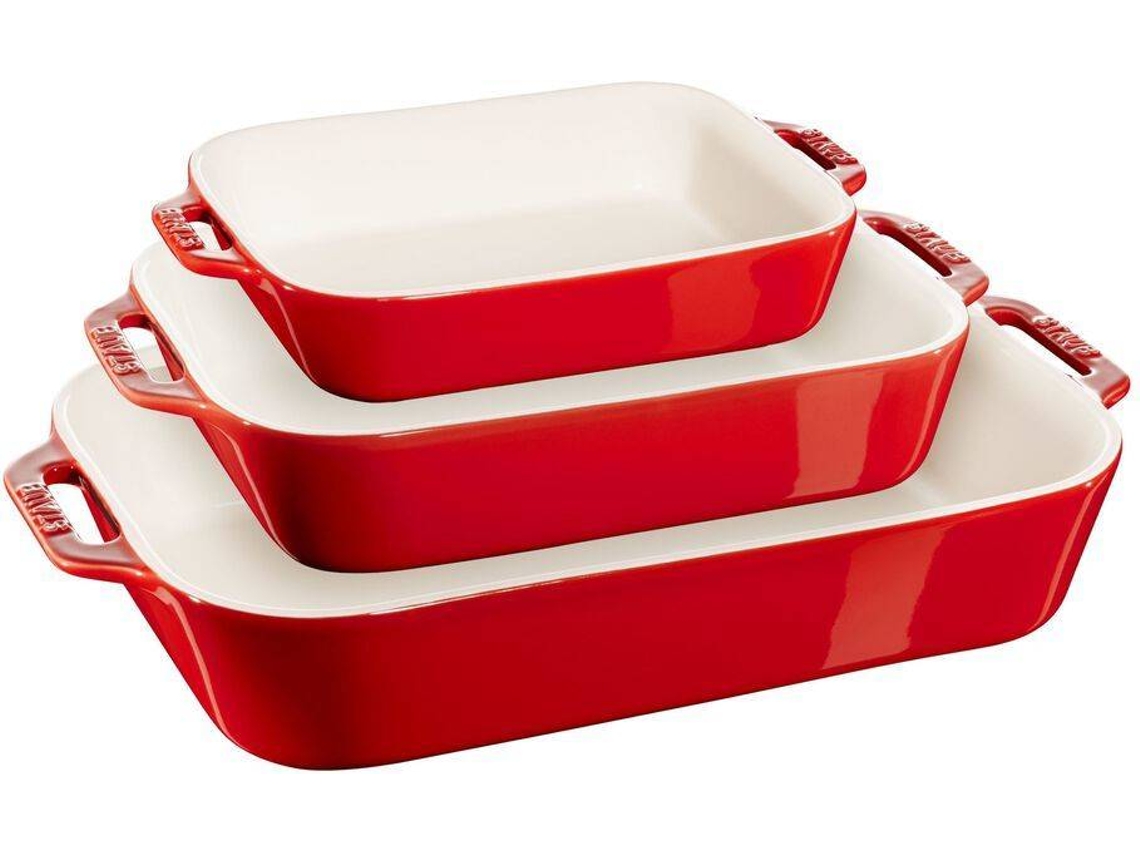 Tabuleiro de Assar STAUB (Vermelho - Cerâmica)