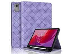 Capa De Couro Com Relevo Em Losango Para Tablet Lenovo Tab M11 / Xiaoxin Pad 11 2024