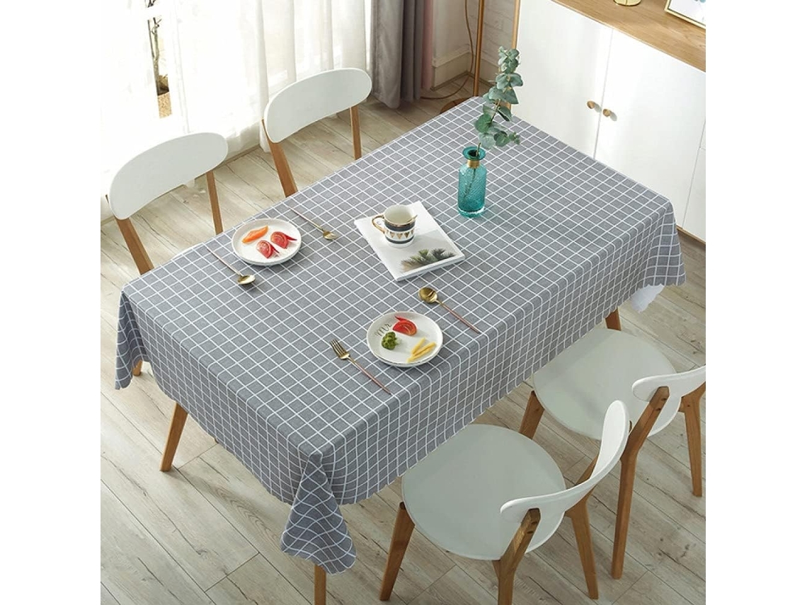 Toalha De Mesa Retangular/redonda Em Pvc, Resistente A Óleo.