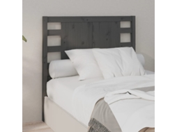 Vidaxl Cabeceira De Cama 96x4x100 Cm Pinho Maciço Cinzento