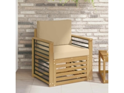 Vidaxl Conjunto De Sofás Para Exterior Poliéster Branco