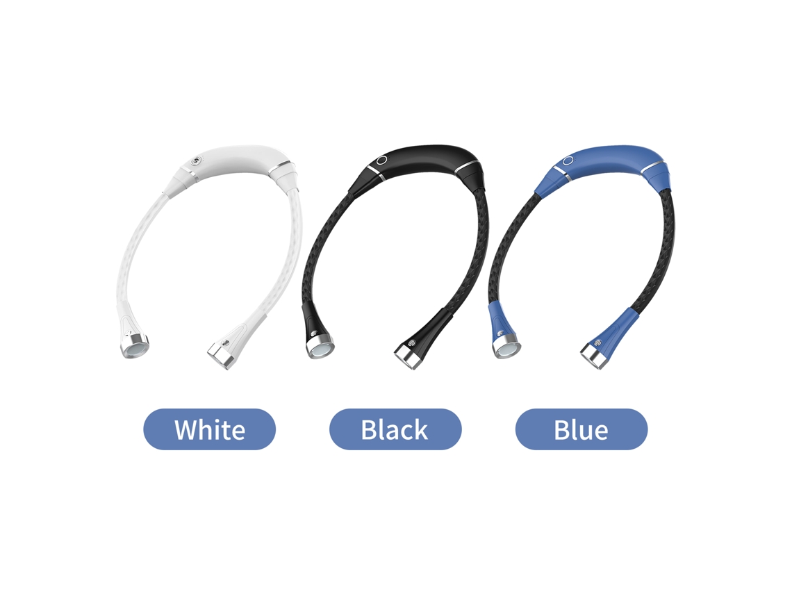 Lanterna de Leitura de Pescoço Usb Recarregável Led | S/MARCA
