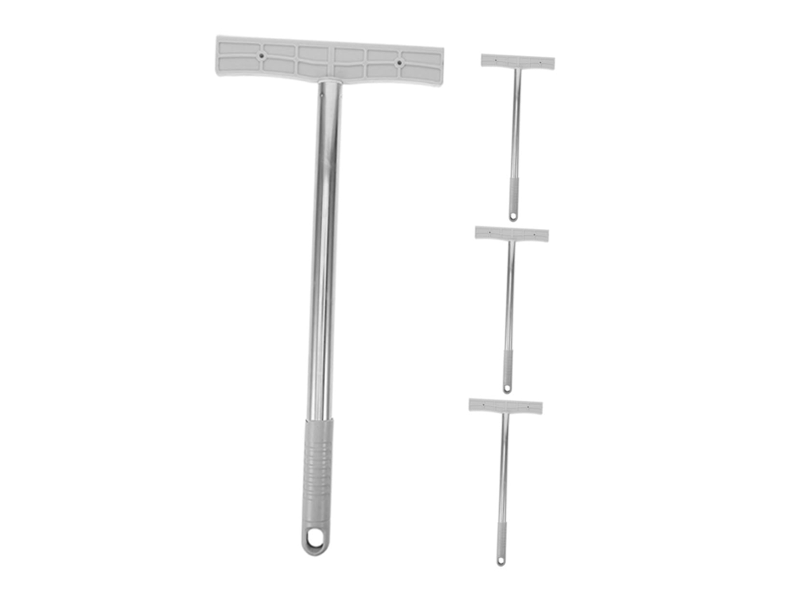 Conjunto de 4 Stobaza Hastes Aço Inoxidável para Sinalização, 40 Cm, com Fixação Quadrada 5 Mm, Suportes Multi