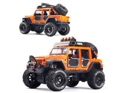Miniatura de Carro em Liga Metálica, Escala 1:24, Realista, com Som e Luz, Brinquedo Infantil. MDUG