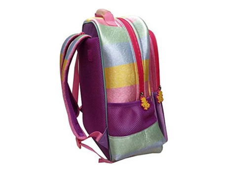 Mochila Escolar Bagoose Street Unicorn Cor de Rosa
