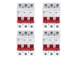 4 peças disjuntor miniatura dz47 63z dc750v 3p 63a para fotovoltaica protector contra sobrecarga e curto circuito | S/MARCA