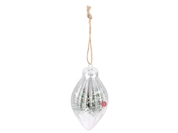 Bola De Natal Transparente Diy Com Listras Verticais Pontudas